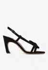 Chloé Oli Heeled 90mm Sandal In Black