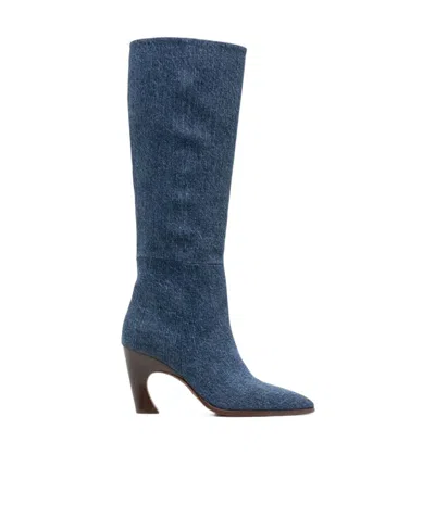 Chloé Oli Heeled Boots In Blue