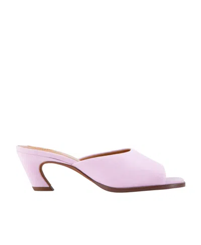 Chloé Oli Suede High-heeled Sandals In Purple