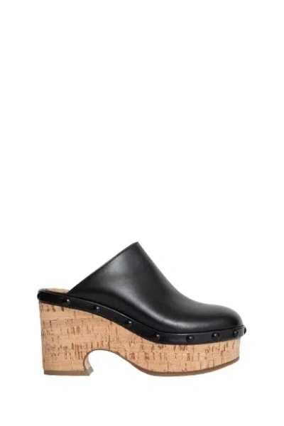 Chloé Oli Wedge Sandals In Black