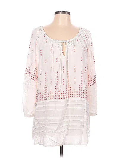 Pre-owned Chloe Oliver 3/4 Sleeve Blouse In White