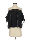 Chloe Oliver Short Sleeve Blouse In Black