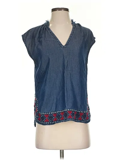 Pre-owned Chloe Oliver Sleeveless Blouse In Blue