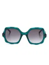 Chloé Olivia Sunglasses In Grün