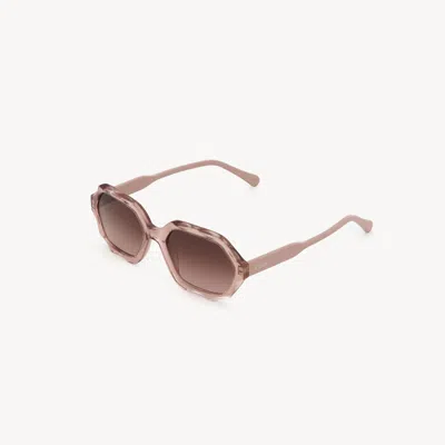 Chloé Olivia Sunglasses Pink Size Onesize 100% Acetate In Metallic