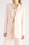 Chloé One-button Virgin Wool Gabardine Blazer