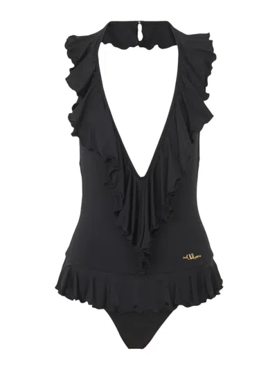 Chloé Chloe Black Stretch Nylon Swimsuit