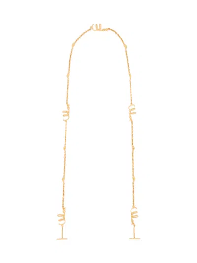 Chloé Chloè One Size T-bar Tips For Sunglasses And Glasses In Gold