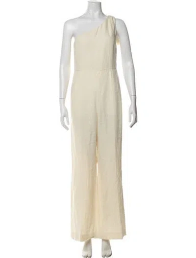 Pre-owned Chloé One-shoulder Jumpsuit In Neutral