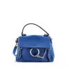 Chloé Open Box - Chloe Small Faye Day Bag Leather In Blue