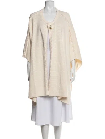Pre-owned Chloé Open Front Sweater In Neutral