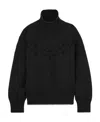Chloé Lower Impact Wool Pointelle Knit Sweater In Black
