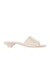 Chloé Open Toe Low Heel Sandals In Nude