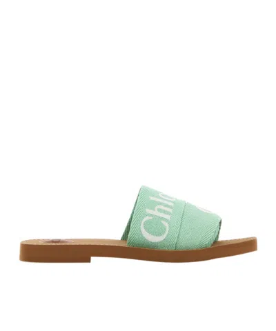 CHLOÉ CHLOÉ WOODY FLAT SANDALS