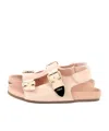 Chloé Open-toed Flat Sandals In Nude