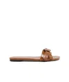 Chloé Mae Flat Mules In Brown