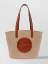 Chloé Open Top Woven Basket Shoulder Bag