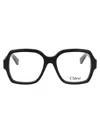 Chloé Ch0272o Glasses In Black-black-transparent