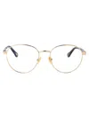 Chloé Optical In Gold-blue-transparent