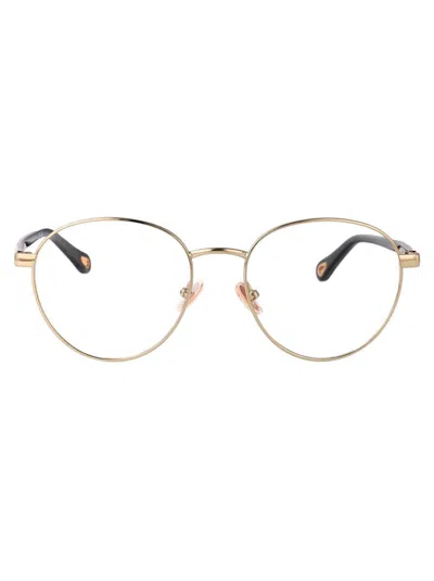 Chloé Ch0269o Glasses In Gold-burgundy-transparent
