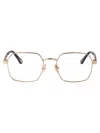 Chloé Ch0268o Glasses In Gold-burgundy-transparent