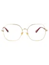 Chloé Ch0284o Glasses In Gold-gold-transparent