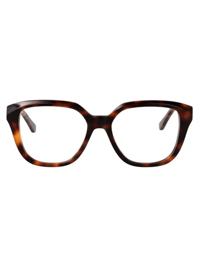Chloé Optical In Havana-havana-transparent