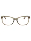 Chloé Green Acetate Optical Glasses In Gold