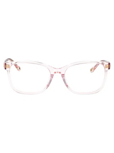 Chloé Ch0276oa Glasses In Pink-pink-transparent