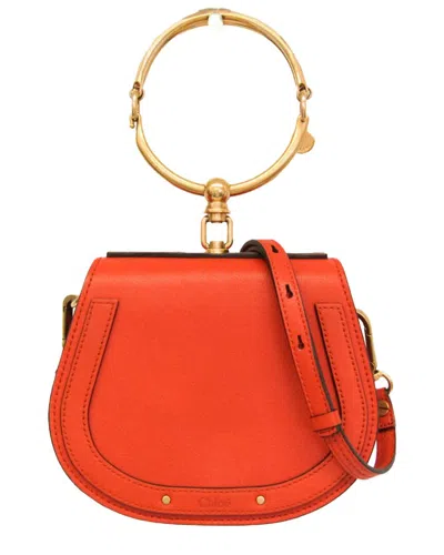 Chloé Orange Leather Shoulder Bag (authentic Pre-loved)