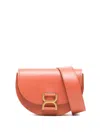 Chloé Chloè Mini Marcie Crossbody Bag In Orange