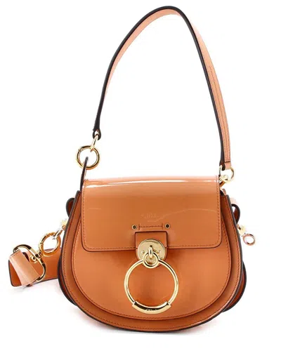 Chloé Orange Sheep Leather Tess Bag Small (authentic Pre-loved)