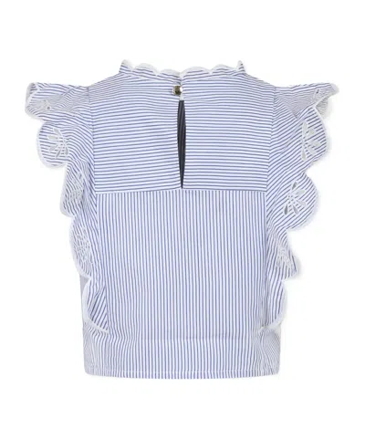 Chloé Organic Cotton Blouse In White
