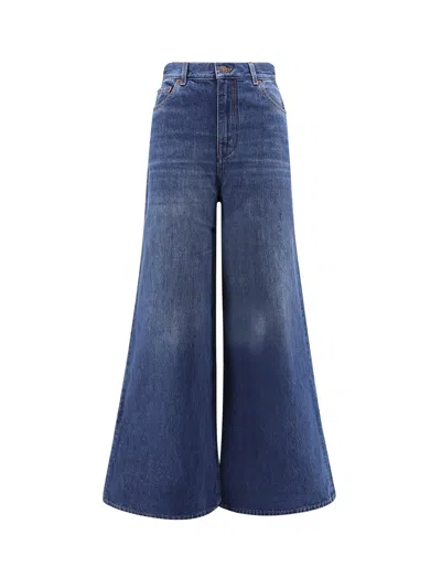 Chloé Organic Cotton Jeans In Blue