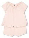 Chloé Organic Cotton Overall In Pink