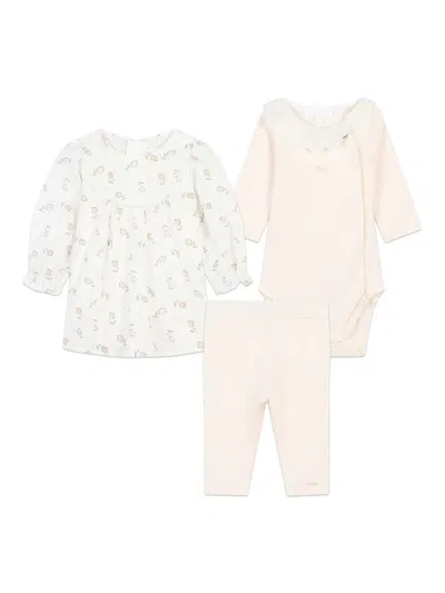 Chloé Babies' Organic-cotton Set In Pink