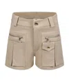 Chloé Organic Cotton Shorts In Nude