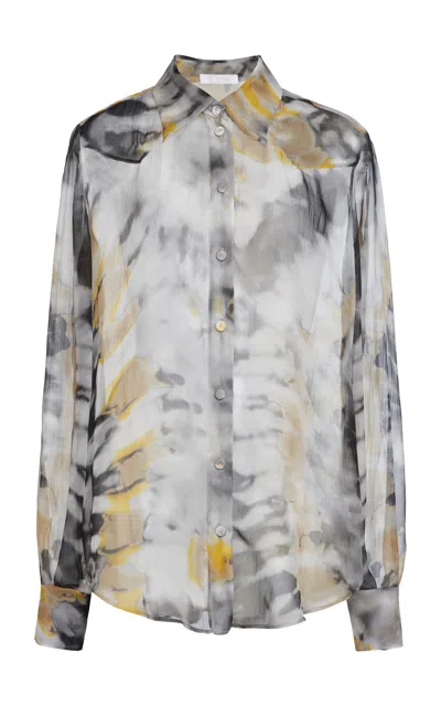 Chloé Women's Organic Silk Button-down Shirt In Print