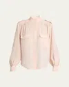 Chloé Pokets Classic Turtle Neck Shirt Clothing In Pink