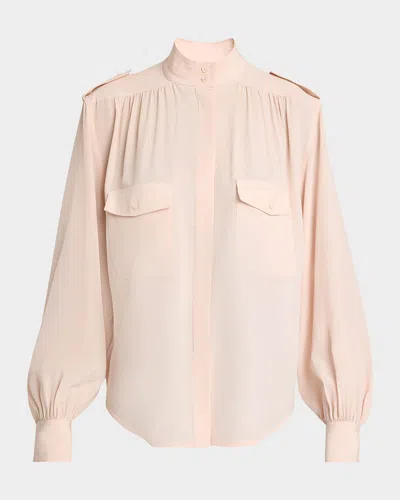 CHLOÉ ORGANIC SILK CREPE DE CHINE TOP