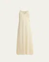 Chloé Organic Silk Roses Jacquard Maxi Slip Dress