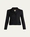 Chloé Ornamental Jacquard Top Coat In Brown