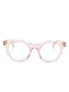 Chloé Oval-frame Glasses In Pink