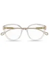 Chloé Eyewear Rectangular Frame Glasses In White