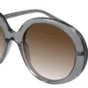 CHLOÉ OVAL SUNGLASSES WITH GRADIENT LENS