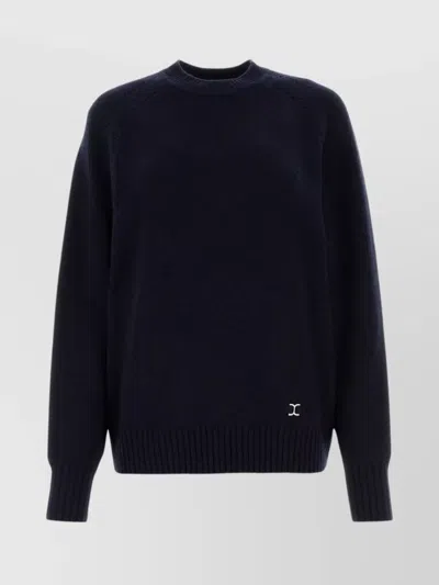 CHLOÉ OVERSIZE CASHMERE BLEND SWEATER WITH METAL DETAIL