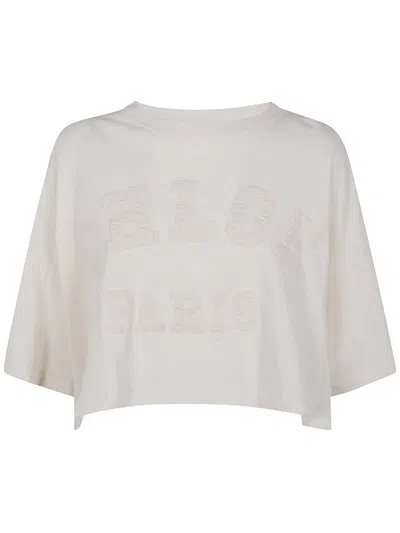Chloé Oversize Crop Top In White