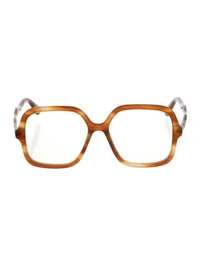Pre-owned Chloé Oversize Eyeglasses In Brown