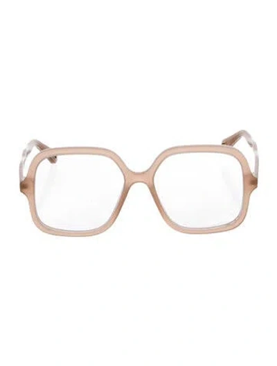 Pre-owned Chloé Oversize Eyeglasses In Brown