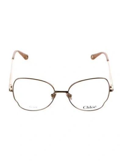 Pre-owned Chloé Oversize Eyeglasses In Neutral